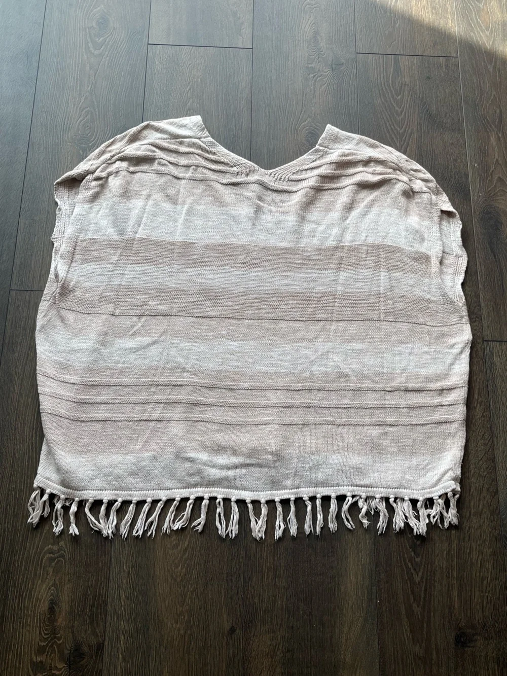 GAP Fringe Knit Poncho Top